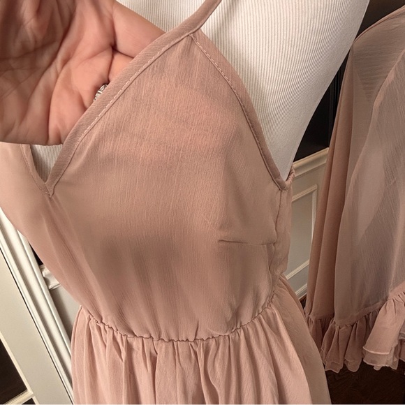 Commense Blush Ruffle Mini Dress - Picture 4 of 10